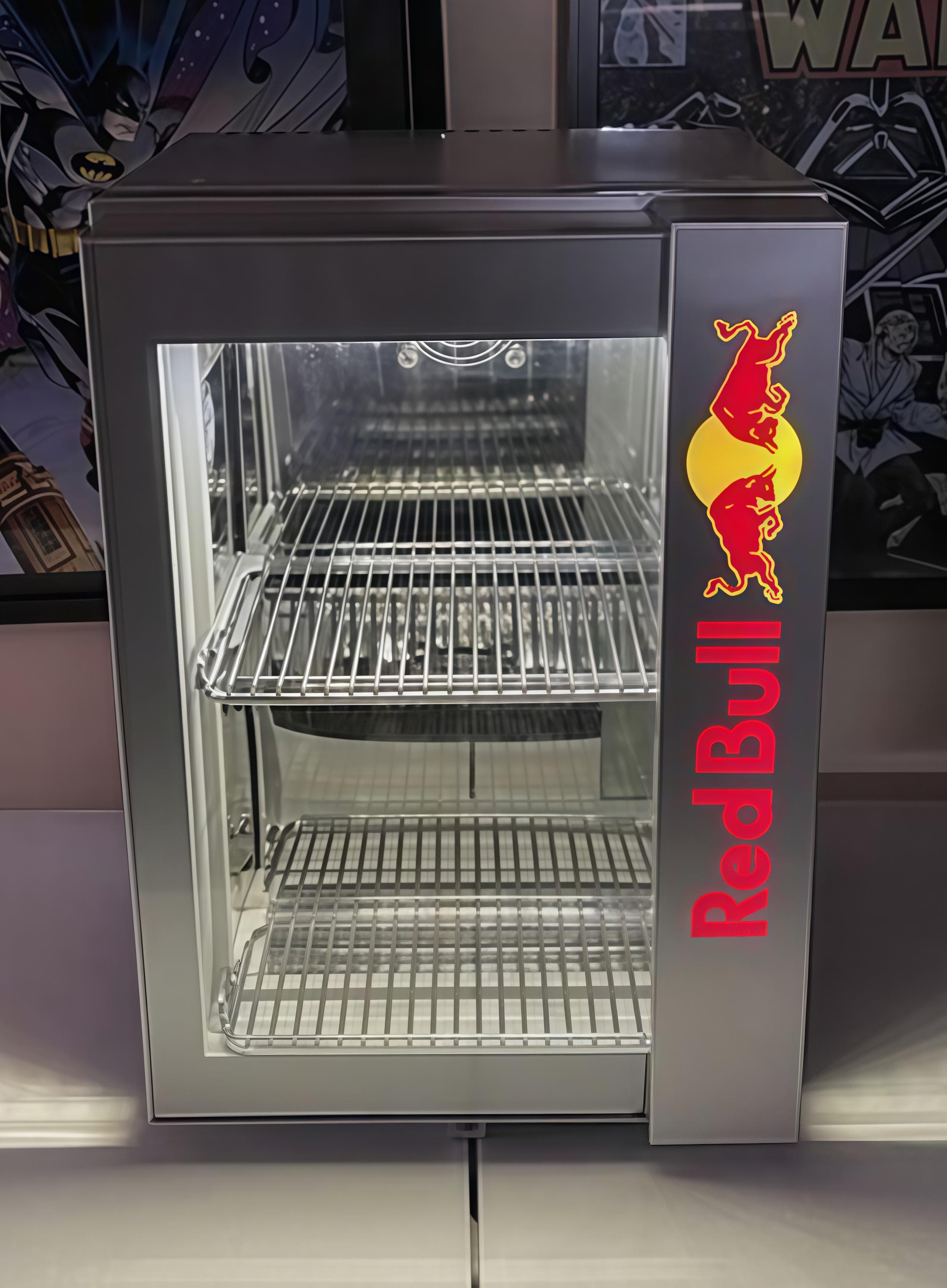Red Bull Mini Fridge — Limited Edition (Chrome)